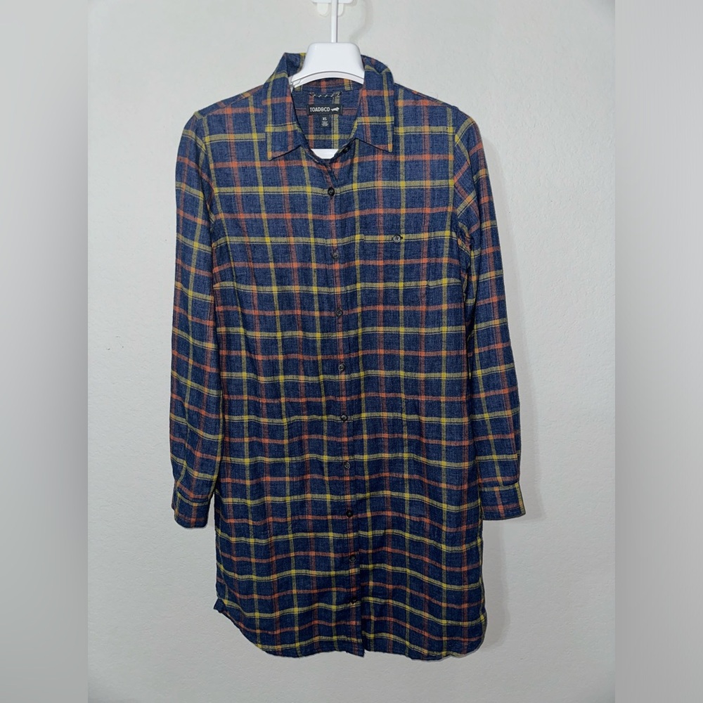 Toad&Co Re-Form Flannel Shirtdress size‎ XS